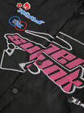 vintage motorcycle bomber jacket with