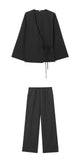 Fongt Explosive Women's Texture Double Thai And Outerwear Trousers Set