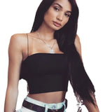 Fongt Summer New Women's Wear, Solid Color Sling With Chest Female Spot-Outfit
