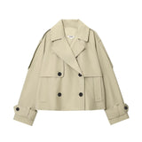 Fongt Women's Clothing Explosion Fashion Splash-Proof Short Wind Coat