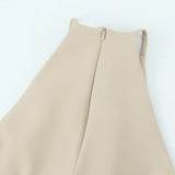 New Open Design Short Sleeveless Dress 3558777-Outfit