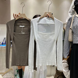 Fongt Bottom Sweater Year New Temperament Fake Two Long-Sleeved Knitted Shirt Women Put On The