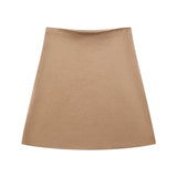 Fongt Women's ZA Autumn/Winter New Sleeve Knitted Coat Knitted Miniskirt Set