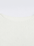 Distressed Crochet Knit Long Sleeve Crop Top-Outfit