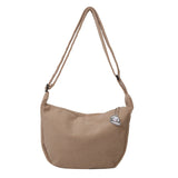 Solid Color Corduroy Shoulder Bag-Outfit