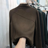 Fongt Velvet Half High Collar Bottom Shirt Women 2024 Autumn And Winter New Foreign Style Slim Warm Students Long Sleeve T Shirt Women