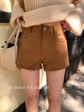 Fongt Xixi 13 Line 2025 Autumn White Standard Commute High Waist Thin Temperament Shorts Broad Leg Pants Women 85230