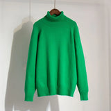 Sweater 2024 Autumn And Winter New Temperament Elegant Commuting Versatile Solid Color Inserted Rotator Sleeve Sweater-Outfit