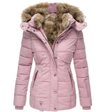 Winter Warm Collar Long-sleeve Zipper Slim-fitting