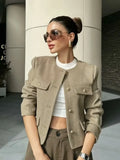 Fongt And Winter New Women's Small Fragrant Fashion Button Dress Short Suit Jacket B88646