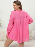 Size Women's Wear Holiday Solid Color Shirt Two-Piece Casual Baggy Shorts Fat Mm Online Celebrity Suit-Outfit