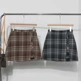 A Large Number Of Hairy Skirt Women Autumn And Winter Tlings Irregular High-Waisted A Short Skirt