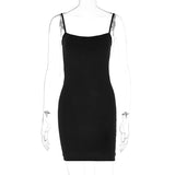 Summer Fashion Sexy Sleeveless Slim Backpack Hip Dress-Outfit