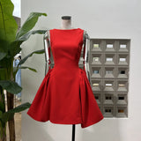 Simplicity 2025 Women's Clothing Sexy Atmosphere Fashion Women U Back Solid Color Sleeveless Waist