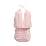 Fongt Style Dress Woman 2025 Spring And Summer New Fashion Temperament Hot Girl Style Skirt Folded Design