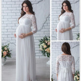 Fongt Size Dress Lace According By Pregnant Sexy Loose Tail Skirt Pregnant