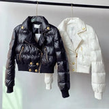 Short Parka Ultra Light Warm Coat Women 2024 Fashion Thicken Winter Short Jacket Female Windproof Rainproof Warm