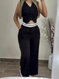 Fongt The Summer Of 2024, Cross Into Women's Wear Matching Waist Head Stitching Commuter Leisure