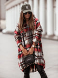 Autumn And Winter Women's New Zipper Hat Print Shirt Coat-Outfit
