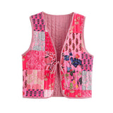 Fongt Explosion Street Printing Rope Cotton Vest Vest