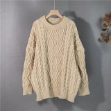 Y2K 2022 Pullovers Vintage Oversized Fashionable Knitted Elegant New Autunm Winter Women Sweaters Wild Tops