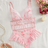 Hot New Plastic Waist Thin Sexy Fashion Perspective Lace Lace Splicing