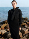 Fongt Design Black Shirt Women 2025 New Fashion Strap High-End Thin Top Woman