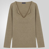 Fongt Men's Spring And Autumn Jackcase Knits V-Necked Wool Thin Bottoming Shirt