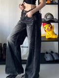 Retro Washed Distressed Boyfriend Jeans-Outfit