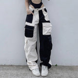 Patchwork Corduroy 90s Cargo Pants-Outfit