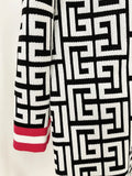 QUALITY Newest 2023 Designer Fashion Women's Long Sleeve Geometric Monogram Knit