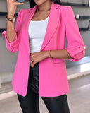 Fongt Explosion Autumn And Winter Long Sleeve Solid Color Cardigan Suitcase
