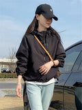 Hooded Storm Coat Female Short Style 2024 Spring And Autumn New Small Hot Style Casual Versatile Double Zipper Top-Outfit