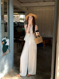 Fongt Xixi 2025 Spring New Temperament Linen Vest + High-Waist A Word Half-Body Trousers Two-Piece Suit Female 89289