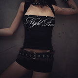 Fongt Lady In Fashion Trend Umbilly T-Shirt Niche Design Sexy Body Sling Vest