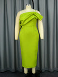 Fongt New Solid Color Sexy Suspension Dress Hierarchal Party Dress Dress