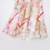 Spring Translucent Spliced Lace Dress With Printed Suspenders 3018195-Outfit