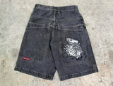 Shorts Y2K Hip Hop 2023 Original Gothic Pocket Baggy Jeans Shorts Man-Outfit