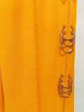 QUALITY Newest Fashion 2023 Designer Runway Suit Set Women's Single Button Metal Rings Blazer Wide Leg Pants