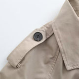 Fongt New Women's Jacket Casual Style With Long-Sleeved Short Trench Coat Top