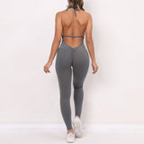 Fongt One-Piece Quick-Dry Tight Yoga Pants Breathable Women's Wrinkled Peach And Butt Gym Pants-Outfit