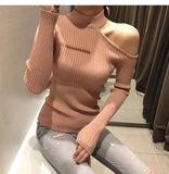 Sexy off shoulder knitted