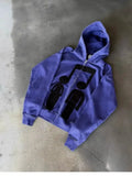Fongt Zippered Musician Print Hoodie 2025 New Spring And Autumn Sweater Loose Couple Coat