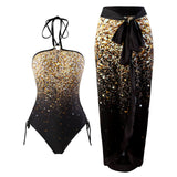 Fongt One-Piece Bikini Suit Women's Bikini Three-Piece