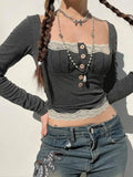 Grunge Lace Crop