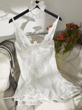 Cagano Special For Sexy Slings Ajan Skirts Hollow Mesh Lace Pyjamas