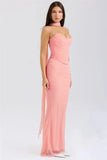 Corset And Bodycon Maxi Skirt With Neckerchief Set-Outfit