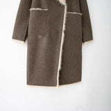 Fongt The Autumn Of 2025, Women's Clothing Double-Sided Wears Long Coat Coat Large Collar