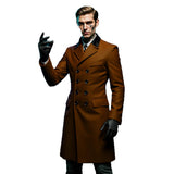Fongt 2025 Autumn And Winter With Lining Burst Single Hairs, The Coat Man Thickths The Double Clasp Of The Windcoat