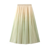 Fongt Temperament Gradually Faded Half-Body Dress 2025 Spring And Summer New Light Luxury High-Waist A Skirt 0872